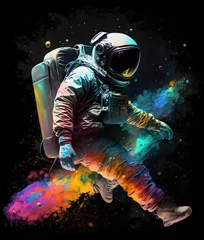 astronaut in space suit color splash, astronaut, space walk, color splash, color drop, space, galaxy, rainbow color, nebula, dreamscape, celestial, cosmic, journey, adventure, running man, futuristic, spacewalk, exploratory, daring, race, vibrant, futuristic suit, astronaut silhouette, space adventure, sci-fi, cosmic cloud, colorful galaxy, rainbow mist, light trails, interstellar, radiant, cosmic nebula, celestial landscape, dreamlike, ethereal, starry sky, cosmic dust, futuristic technology, intergalactic, dynamic, brilliant lights, celestial journey, helmet, leaping, exploration, starlight, orbit, orbital
